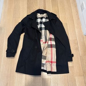 Authentic Burberry Brit Men’s Black Trench Coat